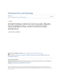 everything new is old again: brain fingerprinting and evidentiary