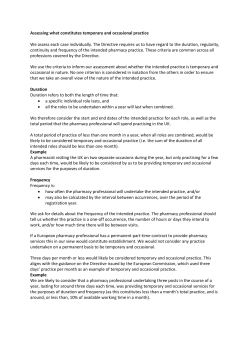 15082016 Assessing what constitutes temporary and occasional