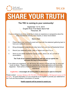 40-110-5 Share Your Truth - Community Event Poster English River