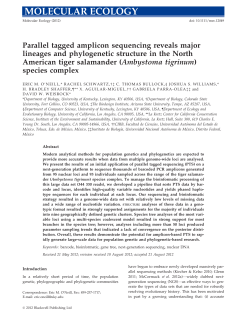 Parallel tagged amplicon sequencing reveals major