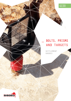 bolts, prisms and targets