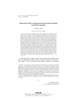 Differential Fertility, Intergenerational Educational Mobility, and