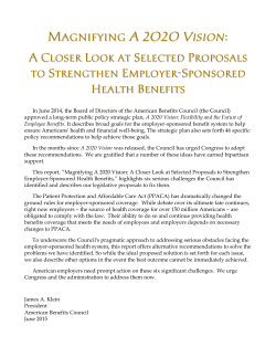 1. - American Benefits Council