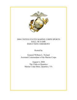 2004 UNITED STATES MARINE CORPS SPORTS HALL