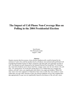 The Impact of Cell Phone Non-Coverage Bias on