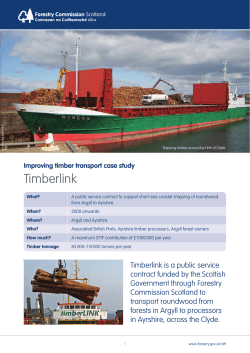 Timberlink - Forestry Commission Scotland