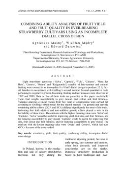 combining ability analysis of fruit yield and fruit quality in ever