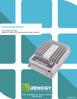 Commander MPPT 20Amp/40Amp