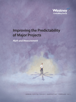 Improving the Predictability of Major Projects