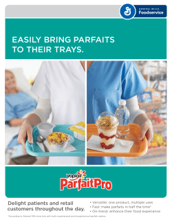 Parfait Brochure - General Mills Foodservice