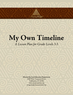 My Own Timeline - Mission San Luis