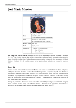 Jos&eacute; Mar&iacute;a Morelos