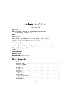 Package `HMPTrees`