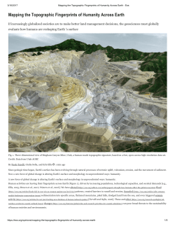 Mapping the Topographic Fingerprints of Humanity Across Earth
