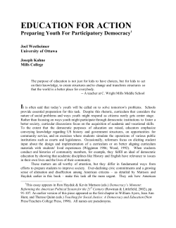 Educating for Democracy