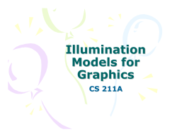 Illumination Models for Graphics