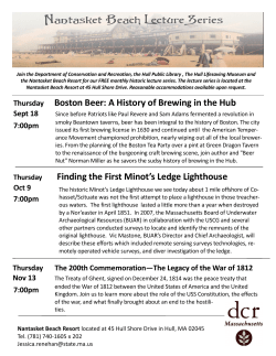 Thursday Boston Beer - Hull Lifesaving Museum
