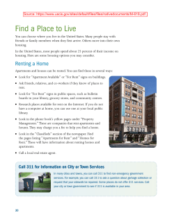 Find a Place to Live