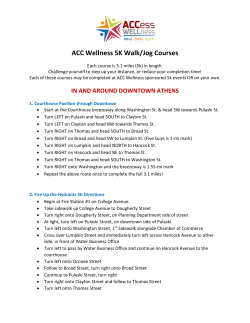 ACC Wellness 5K Walk/Jog Courses - Athens