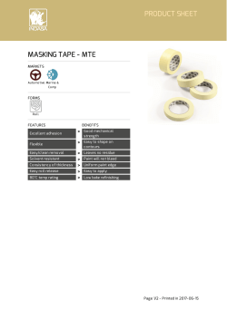MASKING TAPE - MTE