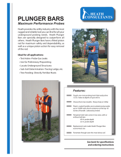 plunger bars - Heath Consultants