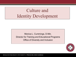 Culture and Identity Development