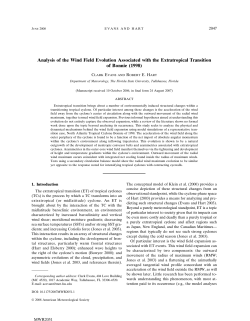Analysis of the Wind Field Evolution Associated with the