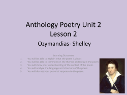 Ozymandias PDF File - The Axholme Academy