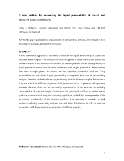 A new method for measuring the liquid permeability of
