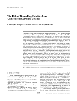 The Risk of Groundling Fatalities from