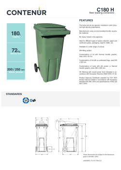180L 72Kg - Contenur