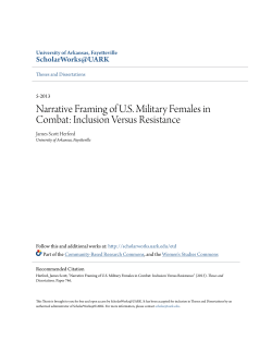 Narrative Framing of US Military Females in Combat