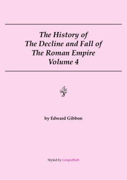 The Decline and Fall of The Roman Empire Vol 4
