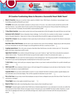 29 Creative Fundraising Ideas to Become a Successful Heart Walk