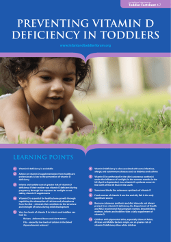preventing vitamin d deficiency in toddlers