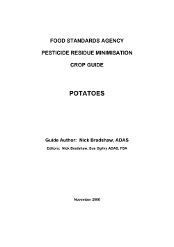 potatoes - Food Standards Agency
