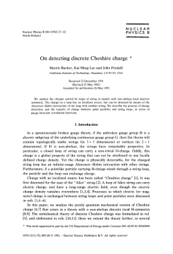 On detecting discrete Cheshire charge