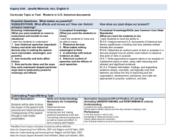 Inquiry Unit Template*