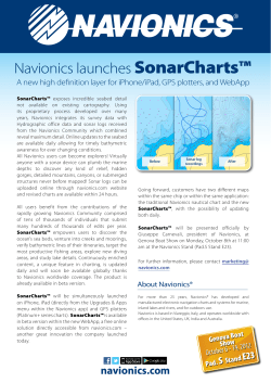 Navionics launches SonarCharts&trade;