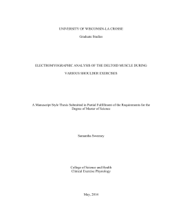 UNIVERSITY OF WISCONSIN-LA CROSSE Graduate Studies