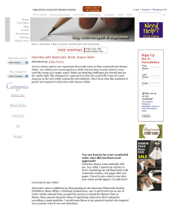 Interview with Watercolor Artist Jeanne Dobie | Creative Catalyst