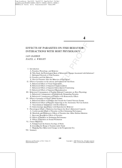 the effects of parasites.