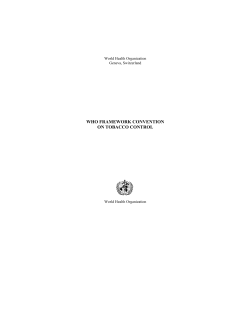 Framework Convention on Tobacco Control