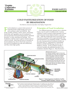 Cold Pasteurization of Food by Irradiation
