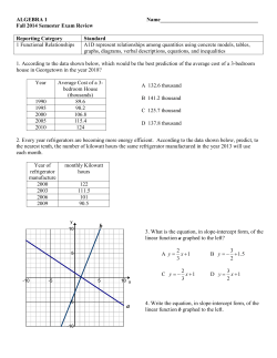 algebra 1 - Georgetown ISD