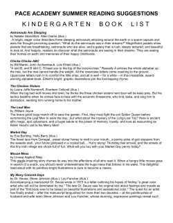 kindergartenbooklist