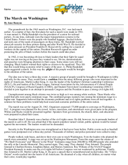 The March on Washington