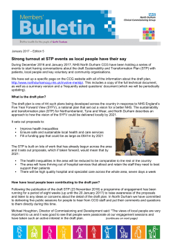 Strong turnout at STP events as local people have their say