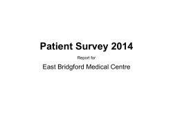 EBMC 2014 Annual Survey Results