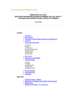 human rights in action - Human Development Reports